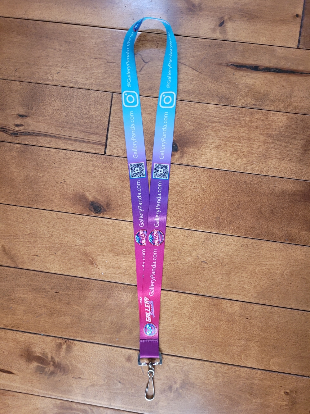 New Gallery Panda Gradient Pink and Blue Neck Lanyard
